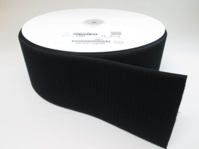 トラスコ中山 マジックテープ 縫製用B側 16mm×25m 黒 TMBH-1625-BK 1巻
